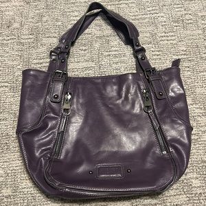 Nine West Purple Vegan Leather Handbag